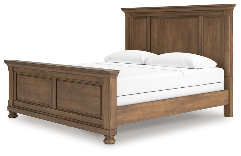 Feddinger  Panel Bed With Mirrored Dresser