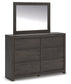 Fraluna  Panel Storage Bed With Mirrored Dresser