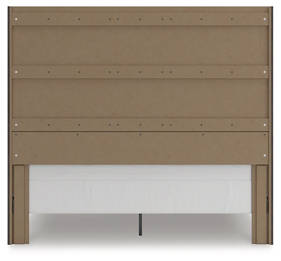 Fraluna  Panel Storage Bed With Mirrored Dresser
