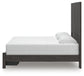 Fraluna  Panel Storage Bed With Mirrored Dresser