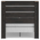 Hollivern  Panel Bed With Mirrored Dresser, Chest And Nightstand