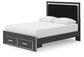 Zuraleus  Upholstered Panel Storage Bed