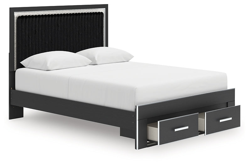 Zuraleus  Upholstered Panel Storage Bed