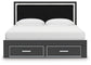 Zuraleus  Upholstered Panel Storage Bed