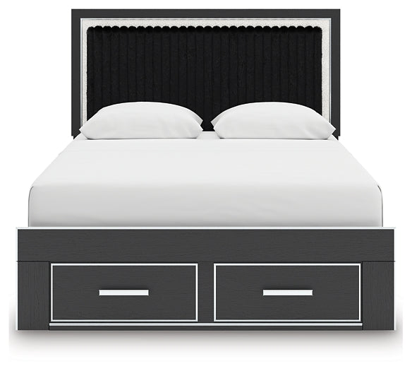 Zuraleus  Upholstered Panel Storage Bed