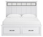 Ashbryn  Panel Storage Bed With Mirrored Dresser