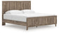 Rusticott  Panel Bed With Mirrored Dresser And Nightstand