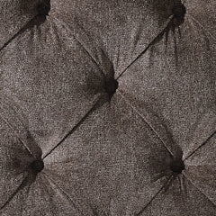 Bruchandi California  Upholstered Panel Bed With Mirrored Dresser And Nightstand