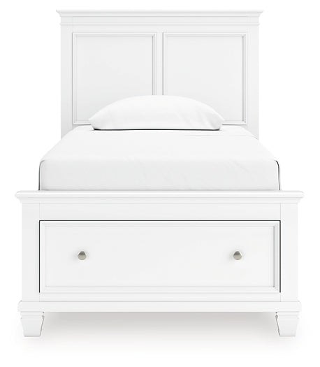 Fortman  Panel Storage Bed, Dresser And Mirror