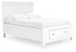 Fortman  Panel Storage Bed, Dresser, Mirror And Nightstand