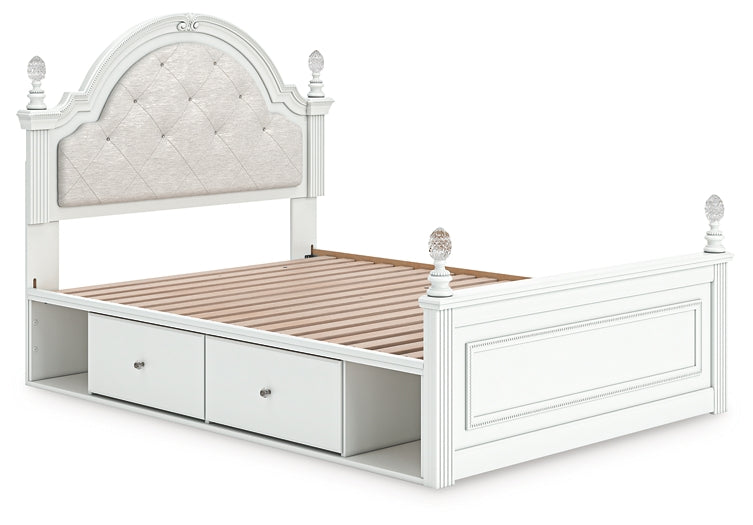 Kozlani  Upholstered Panel Storage Bed, Dresser, Mirror And Nightstand