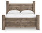 Rusticott  Poster Bed, Dresser, Mirror And Nightstand