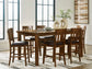 Ralene Counter Height Dining Table and 6 Barstools