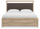 Kinlanni  Upholstered Panel Bed, Dresser, Mirror And Nightstand
