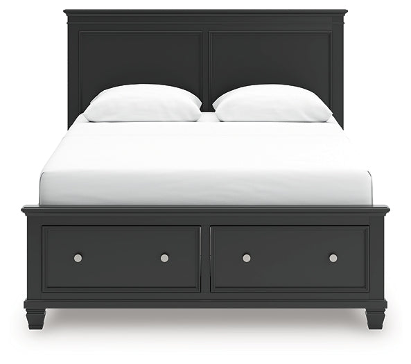 Lanolee  Panel Storage Bed, Dresser And Mirror