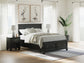 Lanolee  Panel Storage Bed, Dresser, Mirror And Nightstand