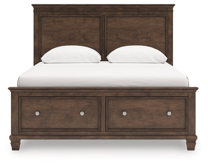Danabrin  Panel Storage Bed, Dresser, Mirror And Nightstand
