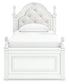 Kozlani  Upholstered Panel Storage Bed, Dresser And Mirror