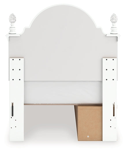 Kozlani  Upholstered Panel Storage Bed, Dresser And Mirror