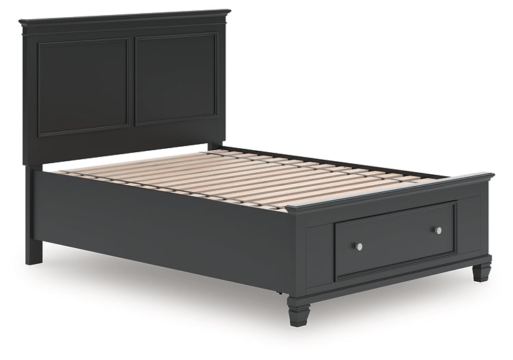 Lanolee  Panel Storage Bed, Dresser And Mirror
