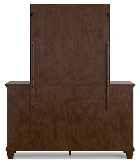 Danabrin  Panel Storage Bed, Dresser And Mirror