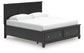 Lanolee  Panel Storage Bed, Dresser, Mirror And Nightstand