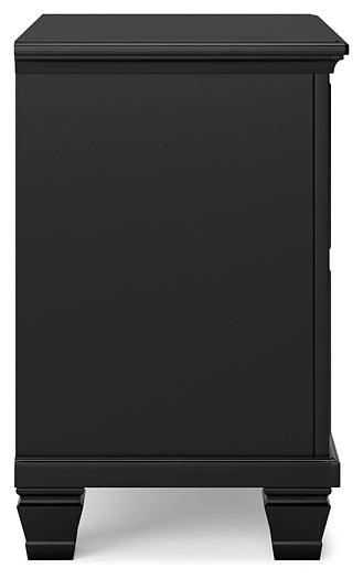 Lanolee  Panel Storage Bed, Dresser, Mirror And Nightstand