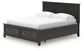 Lanolee California  Panel Storage Bed, Dresser, Mirror And Nightstand