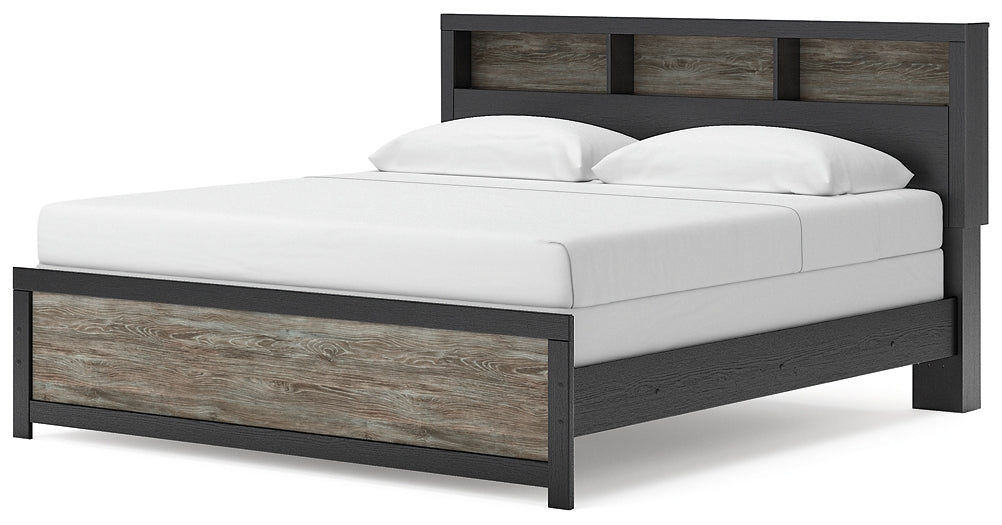 Broachmyn  Bookcase Panel Bed