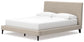 Cielden California  Upholstered Bed With Roll Slats, Dresser, Mirror, Chest And Nightstand
