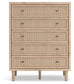Cielden  Upholstered Bed With Roll Slats, Dresser, Mirror, Chest And Nightstand