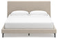 Cielden  Upholstered Bed With Roll Slats, Dresser, Mirror And Nightstand
