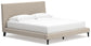 Cielden  Upholstered Bed With Roll Slats, Dresser, Mirror And Nightstand