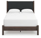 Pamytta  Upholstered Panel Bed, Dresser And Mirror