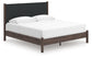 Pamytta  Upholstered Panel Platform Bed, Dresser And Mirror