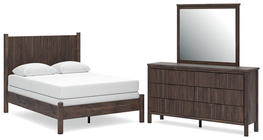 Pamytta  Panel Bed, Dresser And Mirror