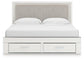 Zuraleus  Upholstered Panel Platform Storage Bed, Dresser, Mirror And Nightstand
