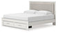 Zuraleus  Upholstered Panel Platform Storage Bed, Dresser, Mirror And Nightstand