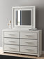 Zuraleus  Upholstered Bed, Dresser, Mirror, Chest And Nightstand