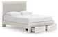 Zuraleus  Upholstered Panel Platform Storage Bed, Dresser, Mirror And Nightstand