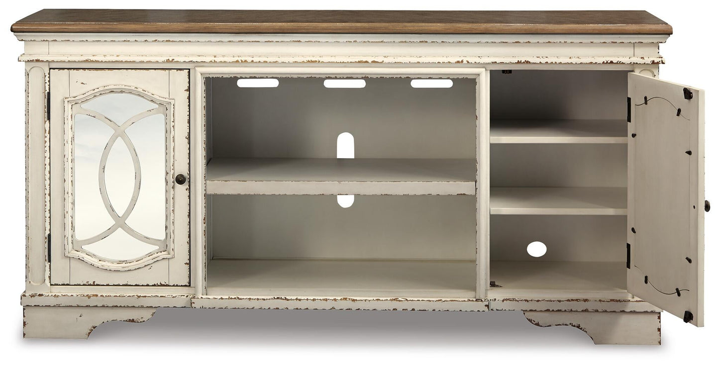 Mueble para TV Realyn XL con opción de chimenea