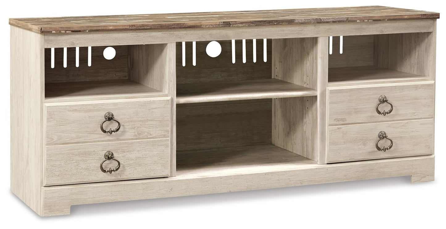 Soporte para TV Willowton LG con opción de chimenea