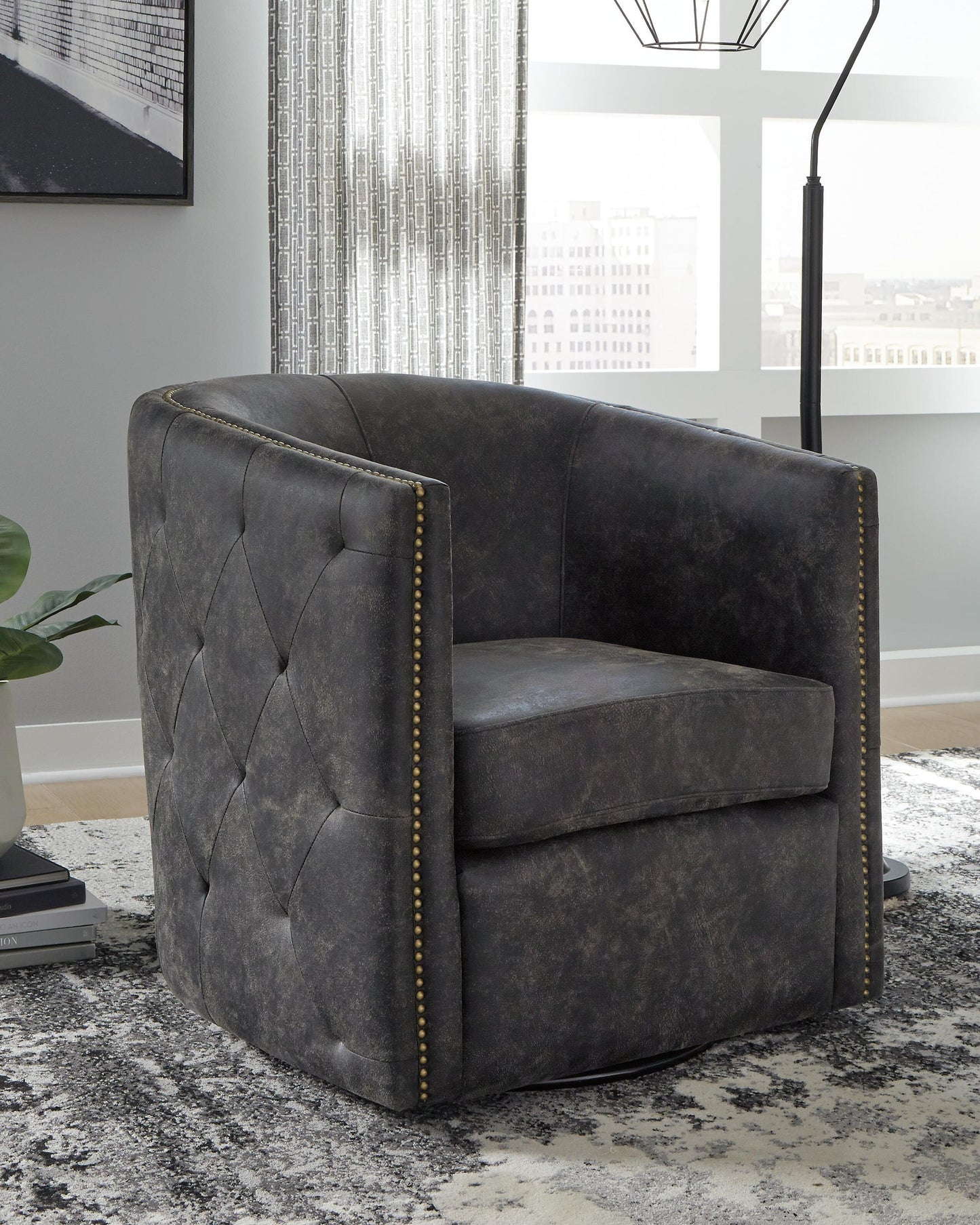 Ashley Express - Sillón giratorio decorativo Brentlow
