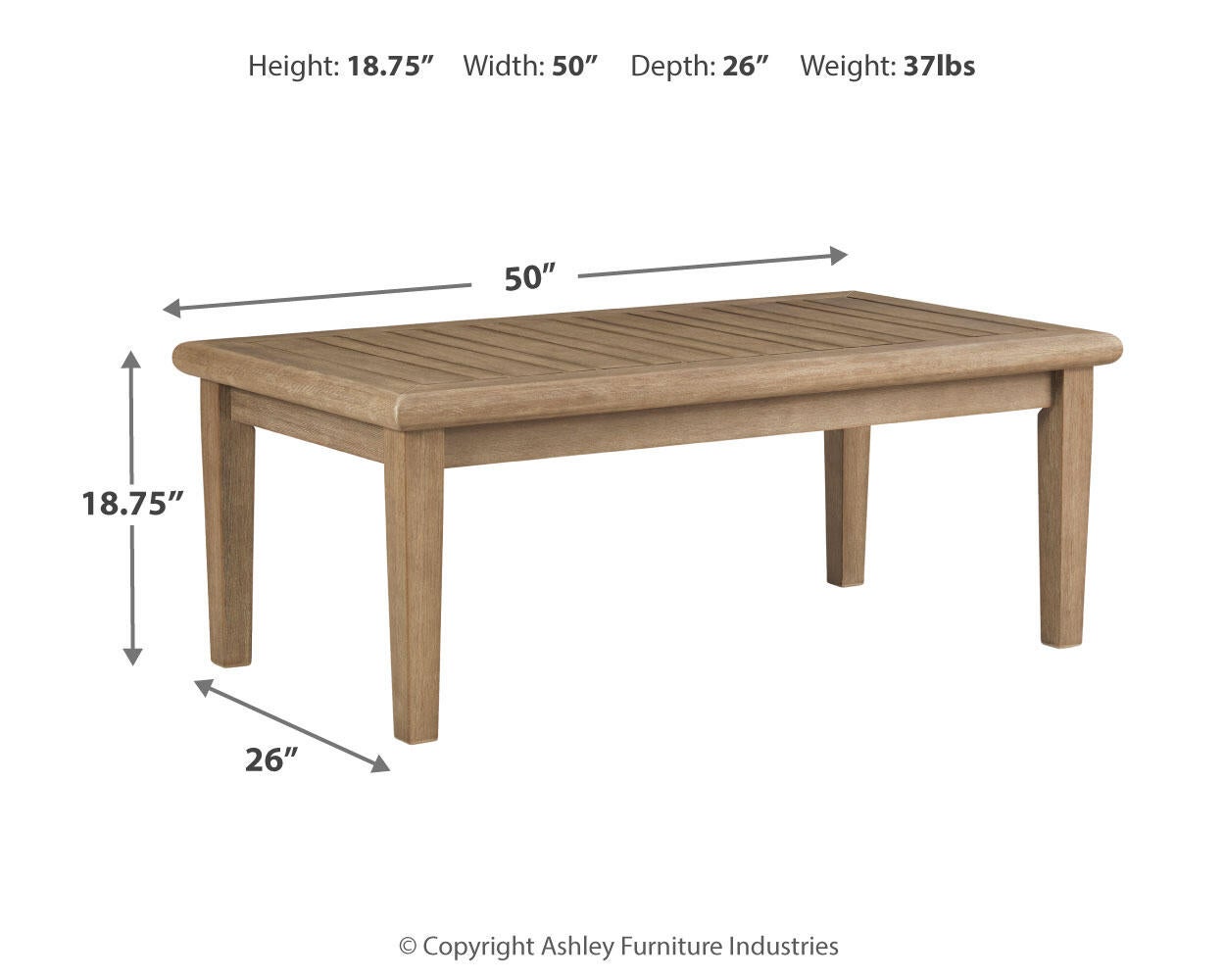 Ashley Express - Mesa de centro rectangular Gerianne