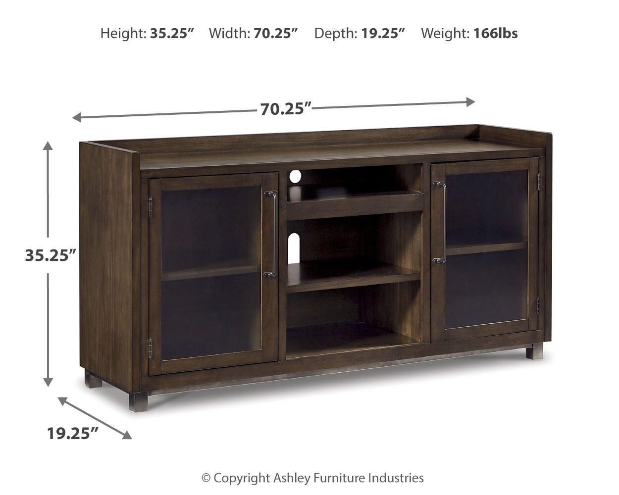 Mueble de TV Starmore XL con opción de chimenea