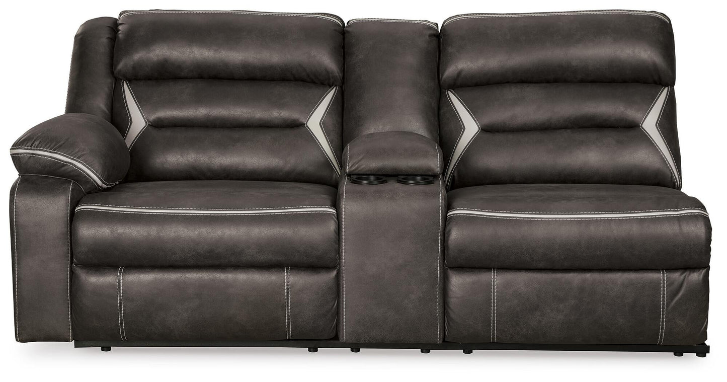 Seccional reclinable eléctrico Kincord de 3 piezas