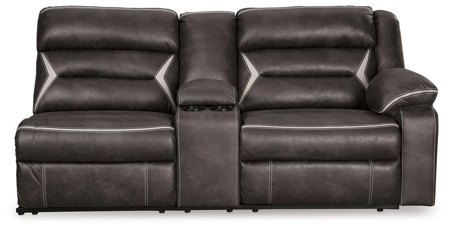 Seccional reclinable eléctrico Kincord de 3 piezas