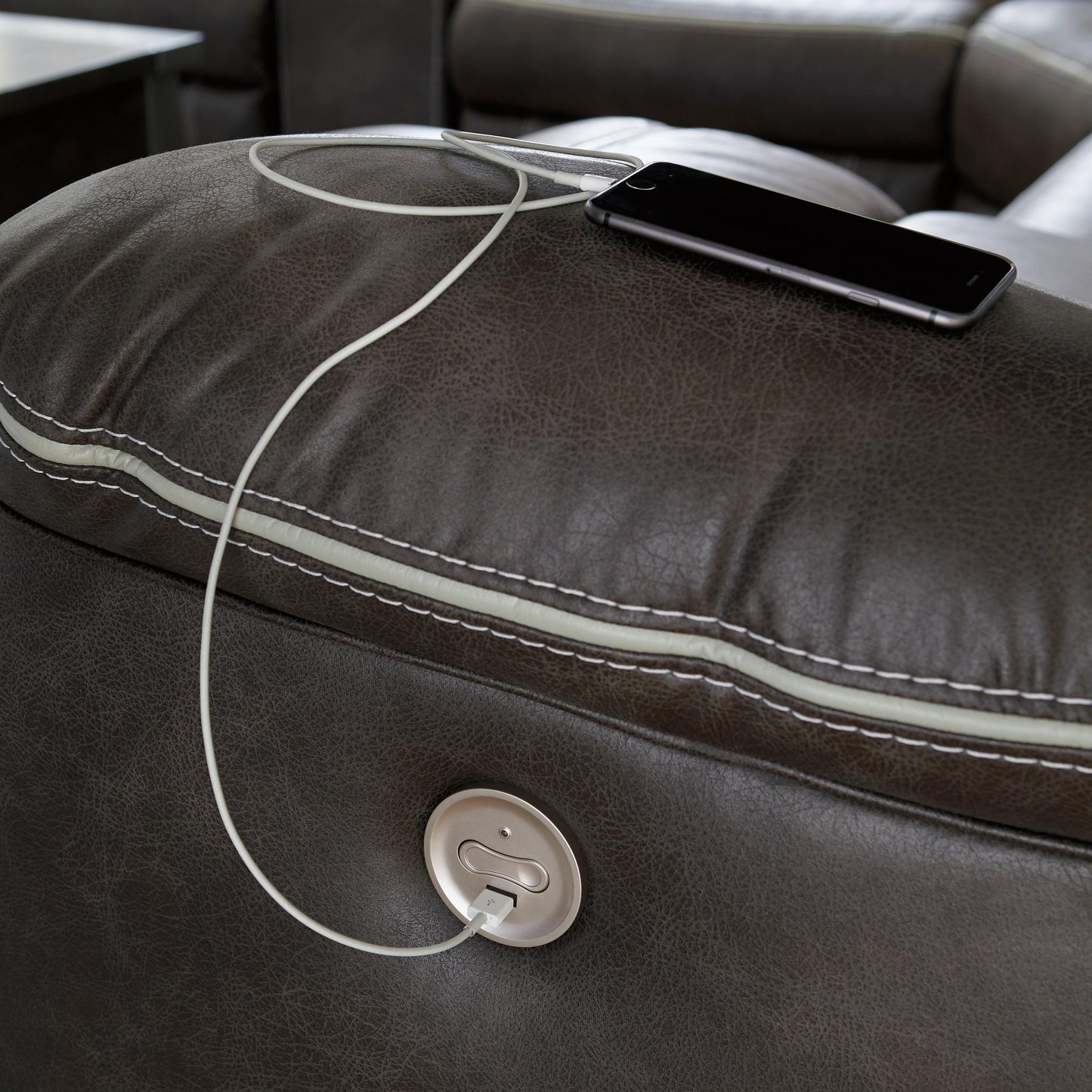 Seccional reclinable eléctrico Kincord de 3 piezas