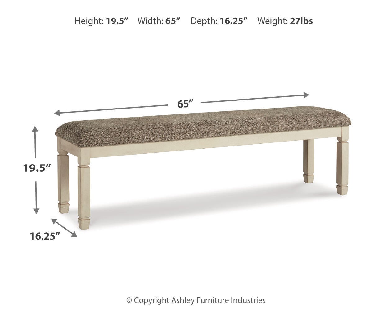 Ashley Express - Bolanburg Extra Large UPH DRM Bench