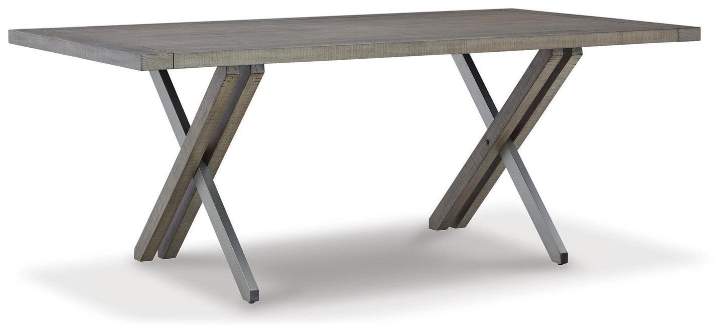 Mesa de comedor rectangular Krystanza